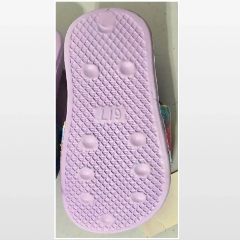 New Wave Zone Shoes Kid Size 6 7 Toddler Girls Mermaid Purple Sandal NWT